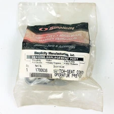 Simplicity 1700636 Switch Seat Control Operator Present OEM NOS 1700636SM