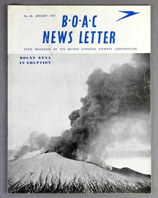 BOAC NEWS LETTER STAFF MAGAZIN JANUAR 1950 B.O.A.C. KARACHI ENGINEERING CABIN 