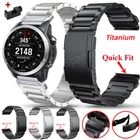Titanium Metal Watch Band Strap 22/26mm For Garmin Fenix 8 E 7X 7 6 6X Epix Pro