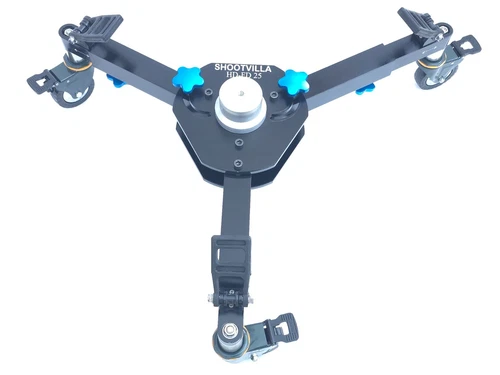 Shootvilla Heavy duty Studio Camera Floor Dolly + Euro Mount for Tripod -Bazooka - Picture 1 of 8
