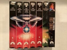 Star Trek The Movie Collection Set of 6 +1 VHS - Paramount 1993-Kirk,Spock,Retro