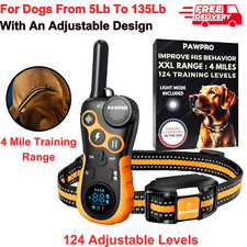 Dog Shock Collar with Remote, 4-Mile Waterproof Dog Training Collar, Beep, IPX7