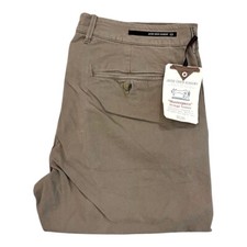Pantalón chino vaquero hombre JACOB COHEN ACADEMY A117 beige gris arena 100 % algodón NUEVO