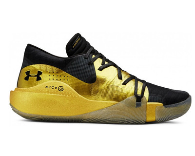 under armour shoes black gold