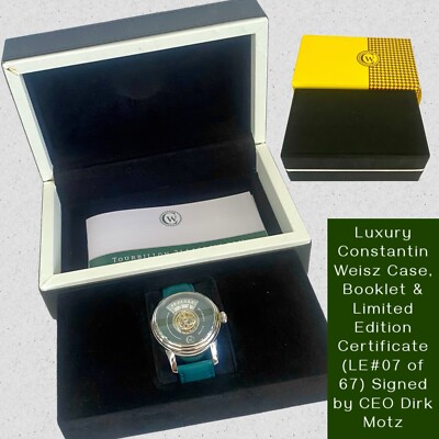 45mm Jump Hour MASTER TOURBIlLON LE#07/67 Green MOP& Band