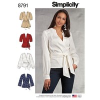 Simplicity 8791 Damen Tops & Blusen Schnittmuster GrößEn 6-14 & 16-24