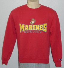 US Marine Corps USMC Semper Fidelis Champion ECO Red Sweatshirt Men Medium
