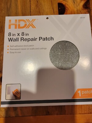 HDX Mesh & Aluminum DryWall Repair Patch 8'' x 8'' - 1 patch Handyman Plaster Repa