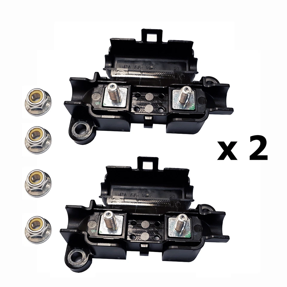 PACK OF 2 - HEAVY DUTY MIDI FUSE HOLDER - 30 Amp - 150 Amp CAMPERVAN MOTORHOME