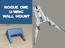 Starship Wall Mount for Star Wars Rogue One Rebel U-Wing Fighter
