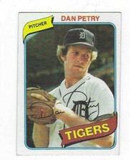 1980 TOPPS DAN PETRY #373 DETROIT TIGERS