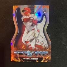 2026 Bowman Chrome Power Chords RARE DIE-CUT INSERT PC-19 Christian Moore, RC