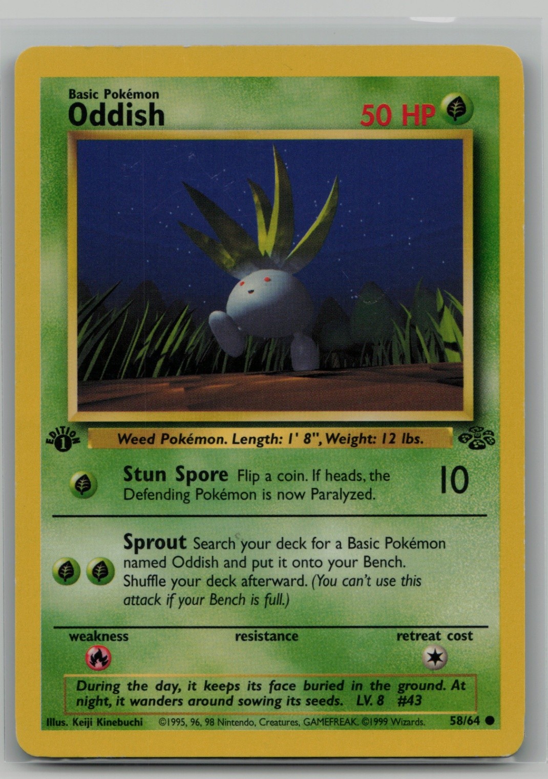 Oddish Common Jungle 58/64 NM