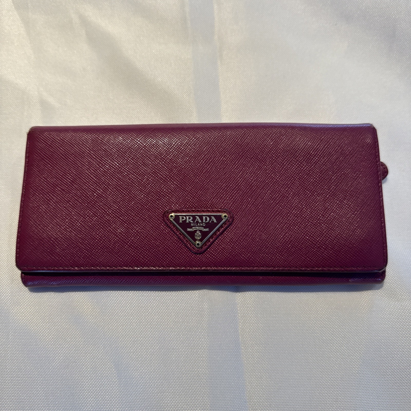 Prada Pink Saffiano Long Wallet