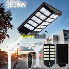 99000000LM LED Solar Wall Light Outdoor Road Street Lamp Commercial Dusk To Dawn