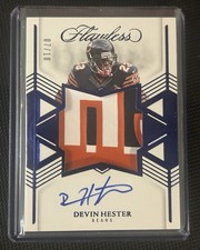 2025 Panini Flawless Devin Hester Patch Auto 07/10 Star Swatch Signatures Bears