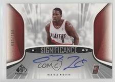 2006-07 SP Game Used Edition SIGnificance 83/100 Martell Webster #SA-MW Auto 0c2