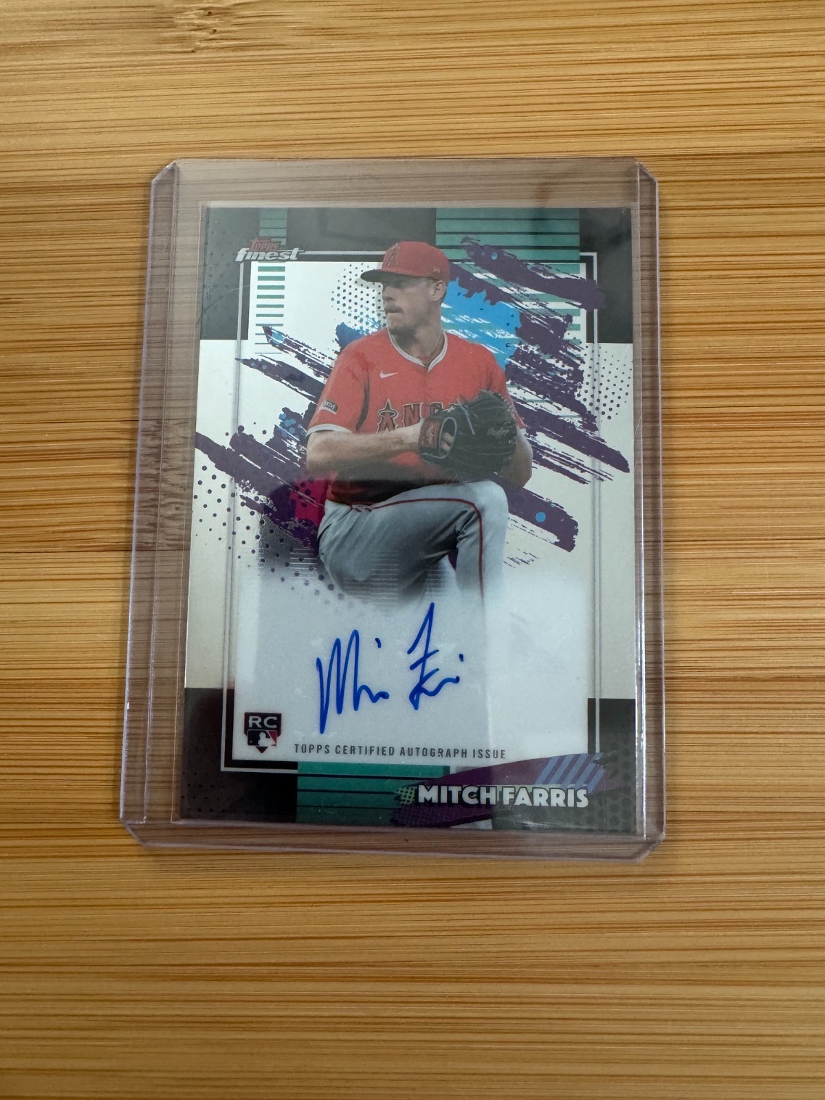 2026 Topps Finest Mitch Farris Auto #FA-MF Angels