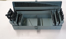 115 Pc Drill Bit Set Jobber 1/16" - 1/2" A-Z 1-60 Interstate Case has damage