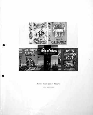 Alter Druck aktuelles Buch Jacke Designs L Kenyon Reisebericht romantisch um 1952 0 20.