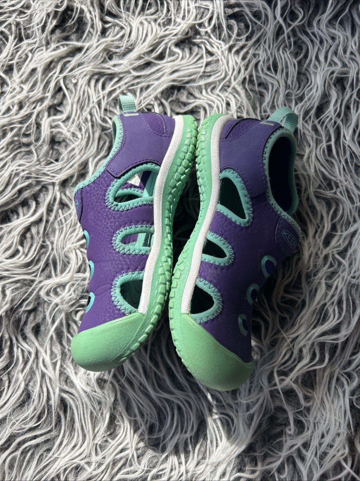 Scarpe da acqua Keen Stingray Royal Purple Aqua per bambini e ragazze taglia 12