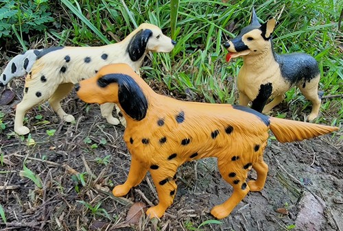 Discounted Repainted Johnny West Dogs Flick And Flack Lot!