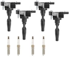 4 Direct Ignition Coils & Spark Plugs For Cadillac XT6 2.0L 2021 2022 2023