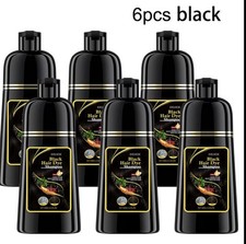 Black Hair Dye Shampoo 3 in 1 for Women/Men for Gray Coverage Instant Hair Color