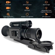 HD 4K Digital Night Vision Monoculars Infrared Camera Waterproof Hunting DS-X7
