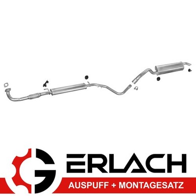 Auspuff für Fiat Stilo Multiwagon Kombi 1.6 16V ab 2003 Auspuffanlage 456