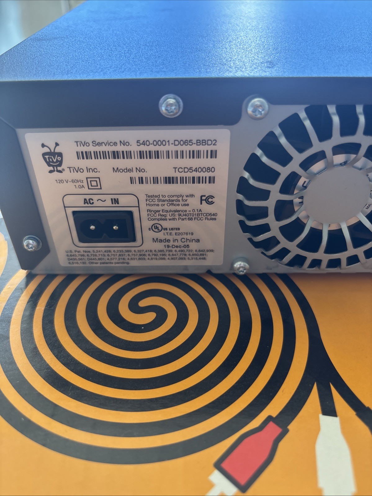 TiVo Series 2 Digital Video Recorder W/ Remote - Manuel & Accessories Pre Owned