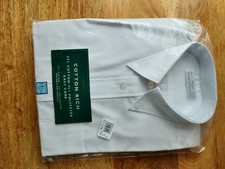 Marks And Spencers White Shirt Size 15.5