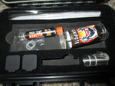 Huni Badger High Temp Tip Huni Pots Mouthpiece Case Accessories Lot Bundle