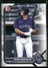 2022 Bowman #BP-43 Robby Martin Jr. Prospects