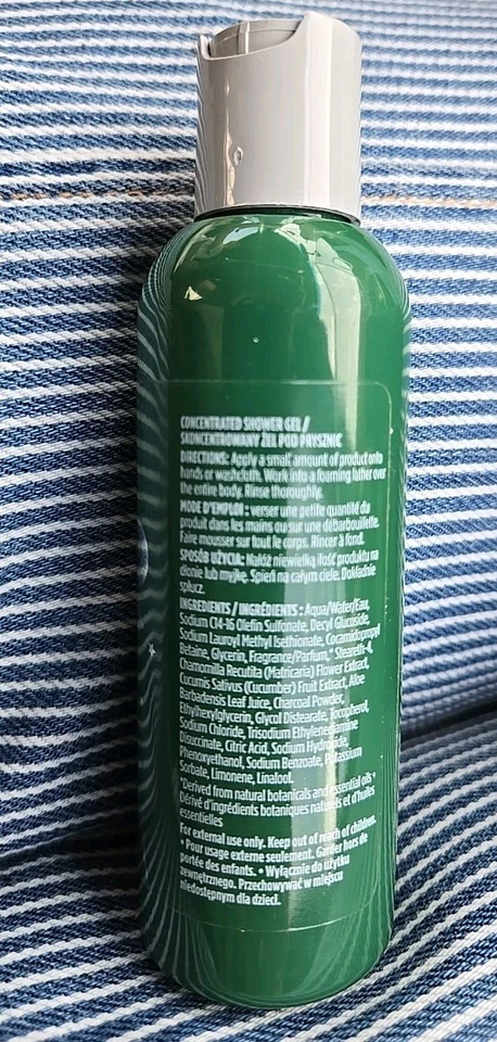 Gel de ducha concentrado de carbón ARBONNE con aloe vera 3,4 fl oz nuevo Foto 2 de 3