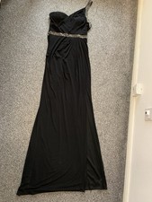Gino Cerruti London Black One Shoulder Evening Dress – Size M