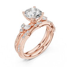 Zertifizierter eleganter Ring 2,3 kt im Labor gez&uuml;chteter Diamant Heiratsantr...
