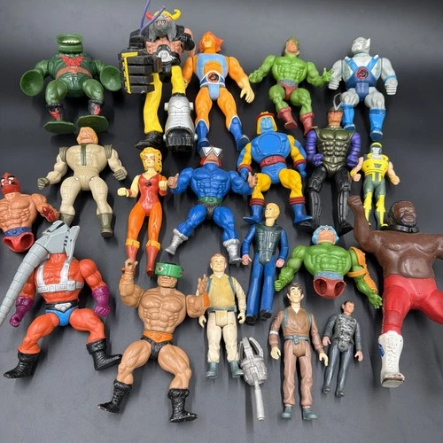 Vintage MOTU He-Man, Thundercats & Silverhawks Figures Lot 1980s Rare!