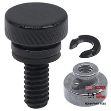 Seat Quick Mount Bolt with Nut Kit - Compatible for Harley Sportster Dyna Black