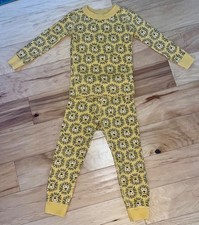 HANNA ANDERSSON KIDS YELLOW LION LONG SLEEVE PAJAMAS SIZE 4 EXCELLENT COND LD4