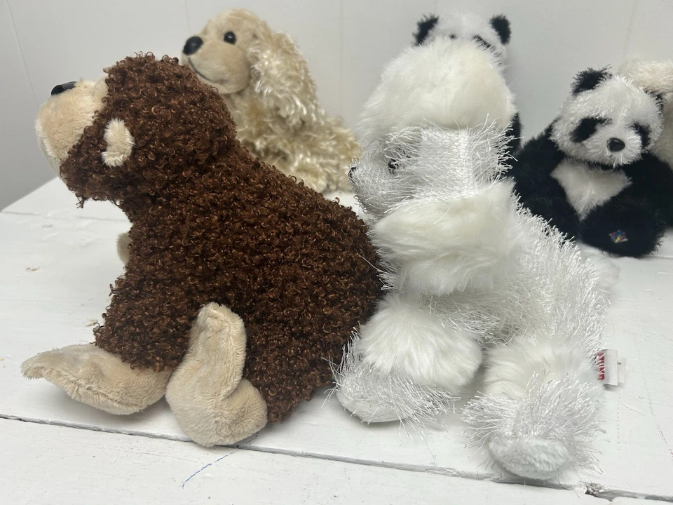 Webkinz Plush Collection Panda Poodle Sheep Cheeky Monkey AmericanCocker Lot of6 - Image 4 of 4