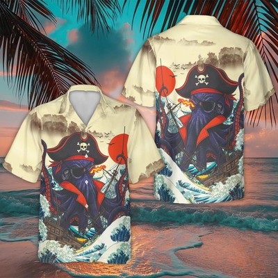 Pirate Octopus Hawaiian Shirt