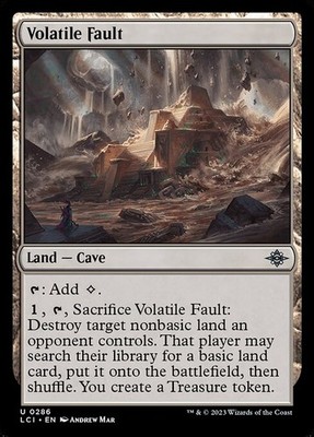 Volatile Fault Foil The Lost Caverns of Ixalan 286 NM MTG