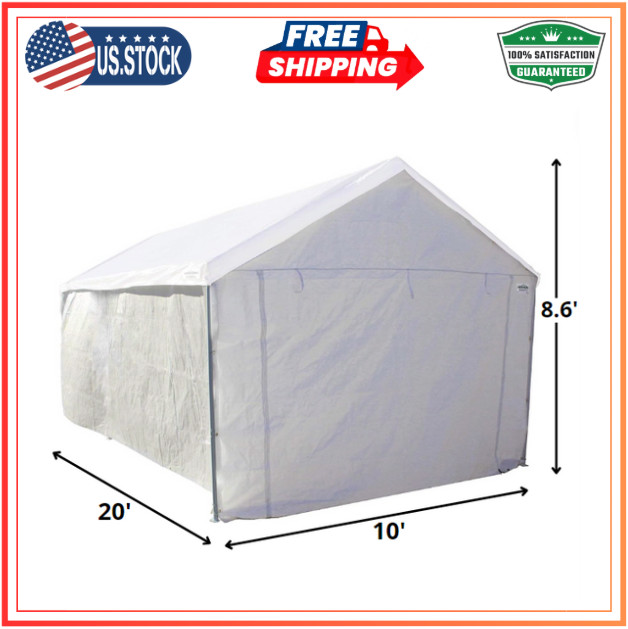 Side Wall Kit 10 X 20 Caravan Carport Garage Enclosure Shelt