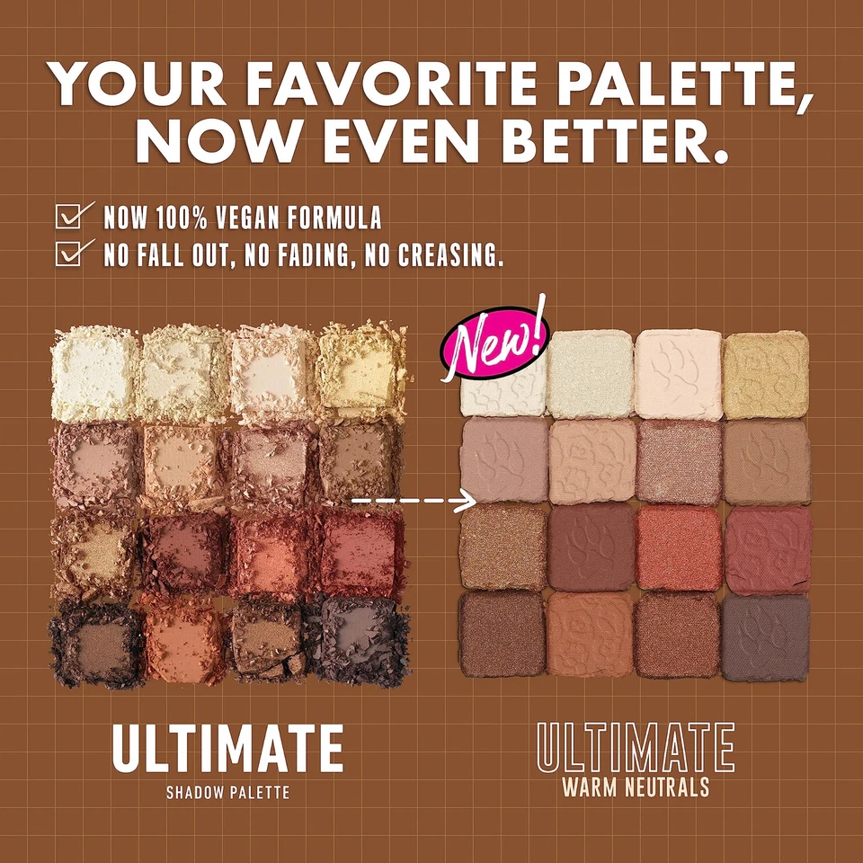 NYX Warm Neutrals Vegan Eyeshadow Palette 16 Pigmented Shades Cruelty Free - Image 3 of 4