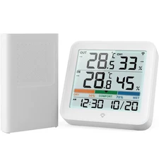 Home Weather Station LCD Digital Temperature Humidity Meter Thermometer Hygromet