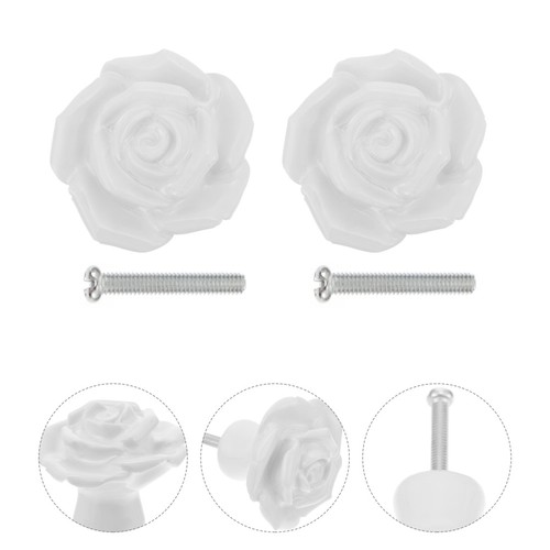 8 Piezas Mango Cerámico Botones Decorativos Para Armarios Y Cajones - Imagen 5 de 12