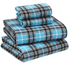 Flannel Sheets King Size 100 Cotton Double Brushed 16 Inch Deep Pocket RUVANTI