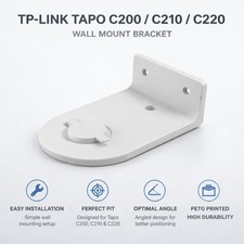 TP-Link Tapo C200 C210 C220 Pan Tilt Security Camera Wall Mount Bracket White