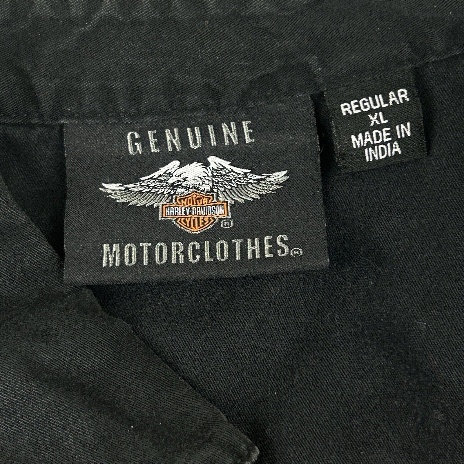 Harley Davidson Copperblock Button Down Woven Log… - image 10